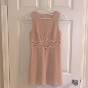 Mini dress in nude color